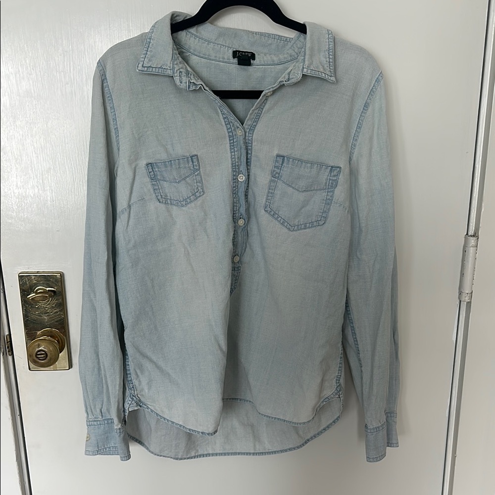 J. Crew Factory Light Blue Blouse